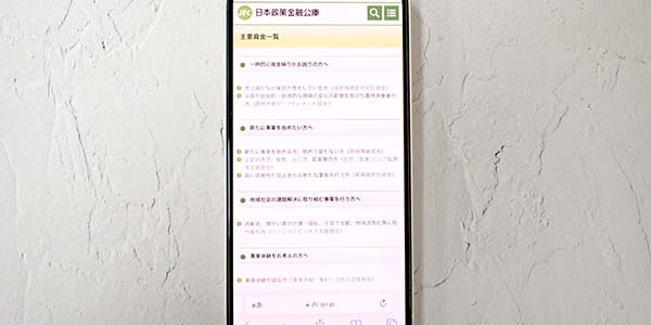 日本政策金融公庫の公式サイト